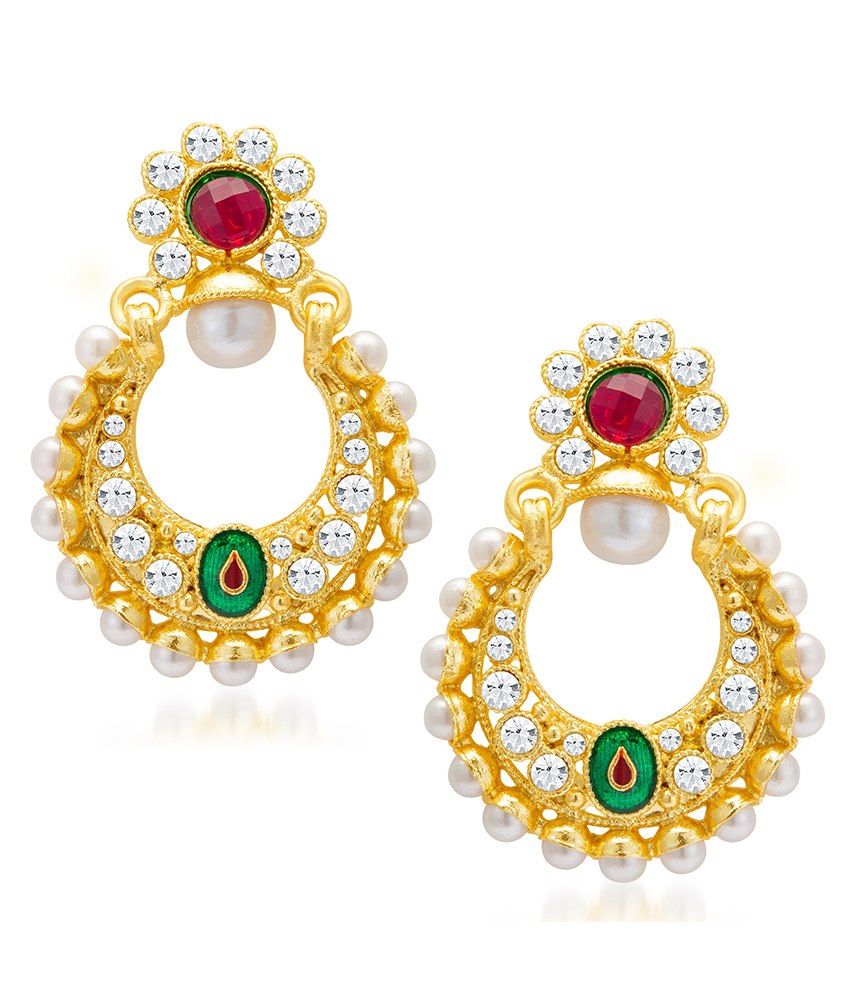     			Sukkhi Glorious Gold Plated Earring For Women