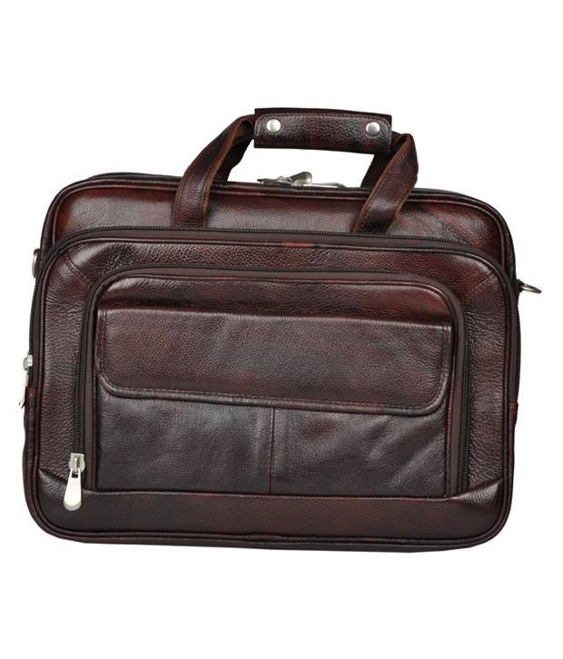 Bag Jack Avior Brown Leather Office Bag - Buy Bag Jack Avior Brown ...
