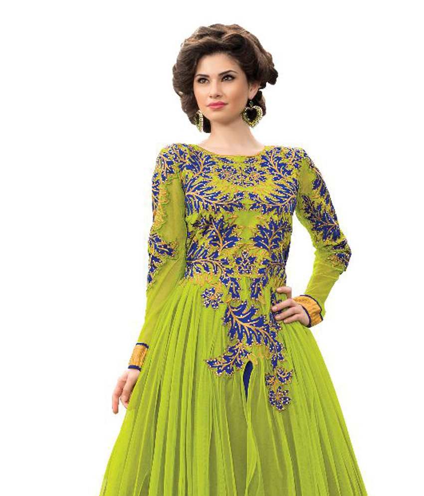 multicolour anarkali suit
