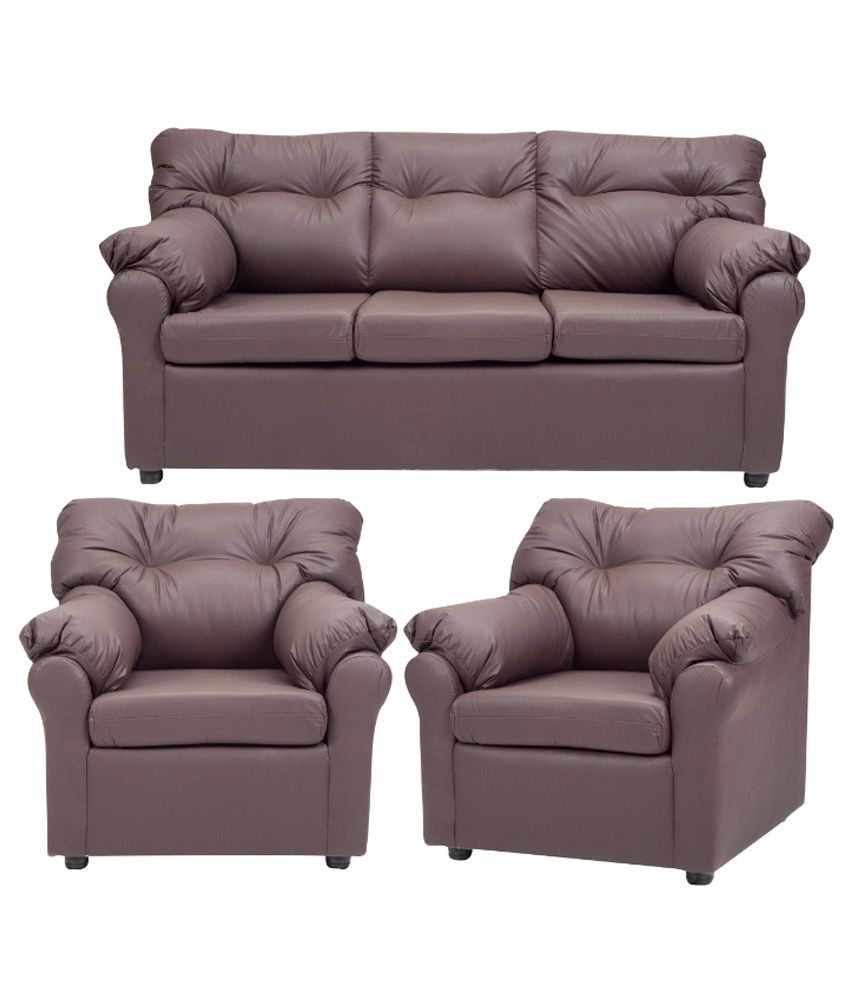 Elzada 5 Seater Sofa Set  3 1 1 in Brown Buy Elzada 5  