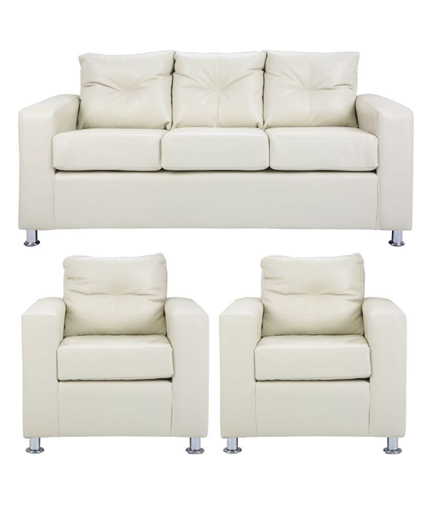 Pallazio 5 Seater Sofa  Set  3 1  1  in White Buy Pallazio 