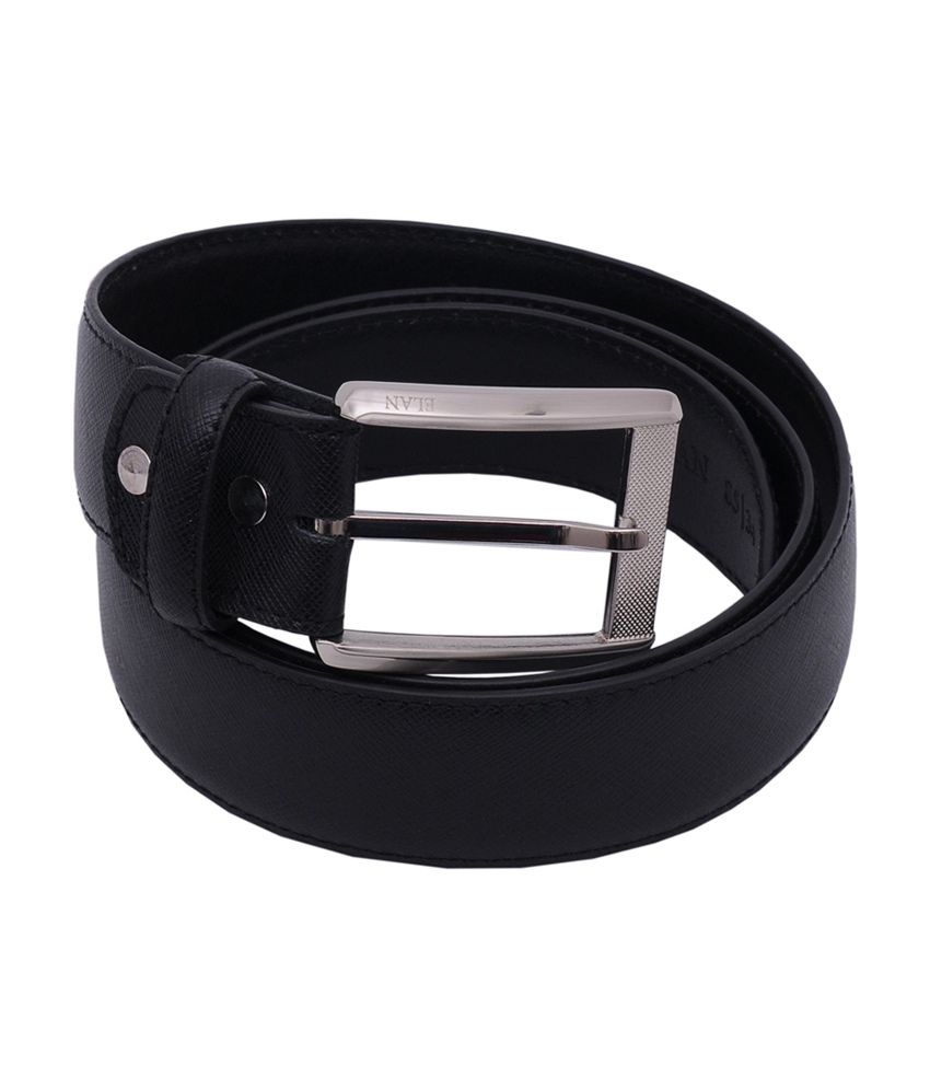 Elan Black Formal Leather Single Side Belt: Buy Online at Low Price in ...