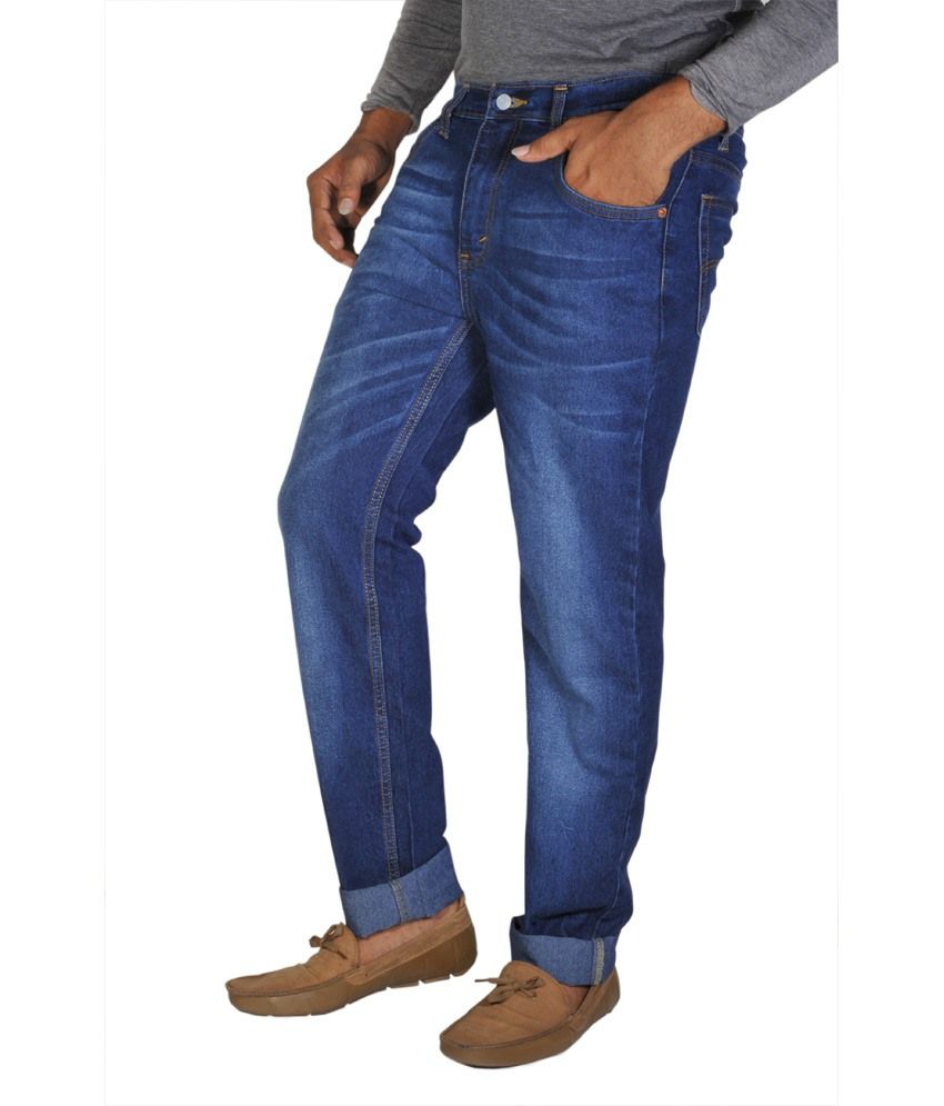 navy cotton jeans