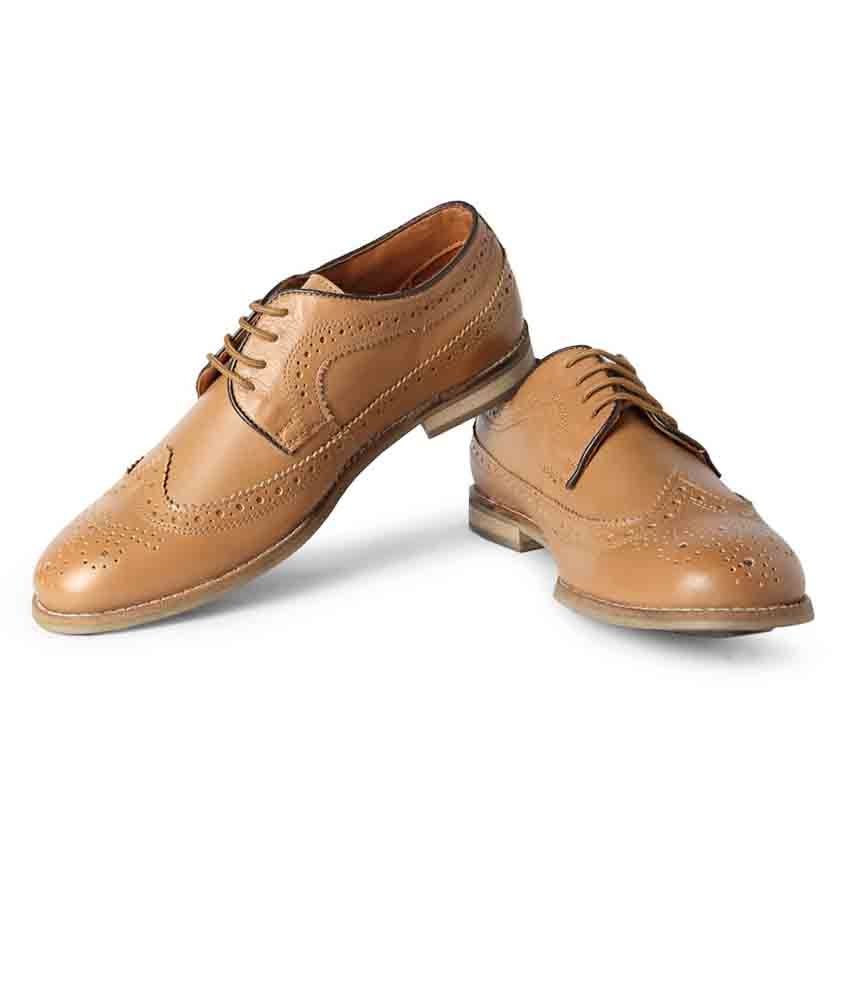 allen solly tan shoes