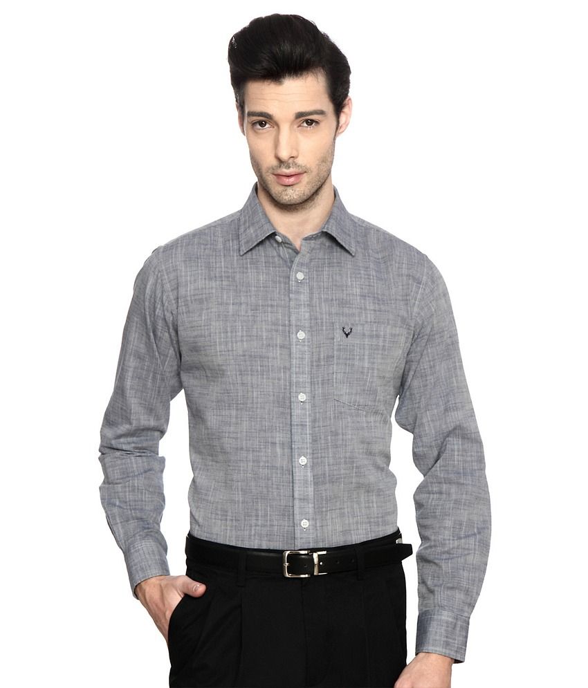 grey textured shirt