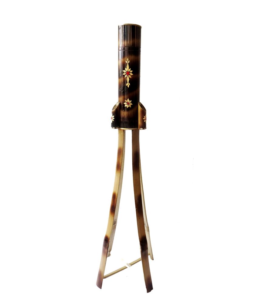 Om Online Original Assamese Bamboo Cane Made Floor Stand Flower