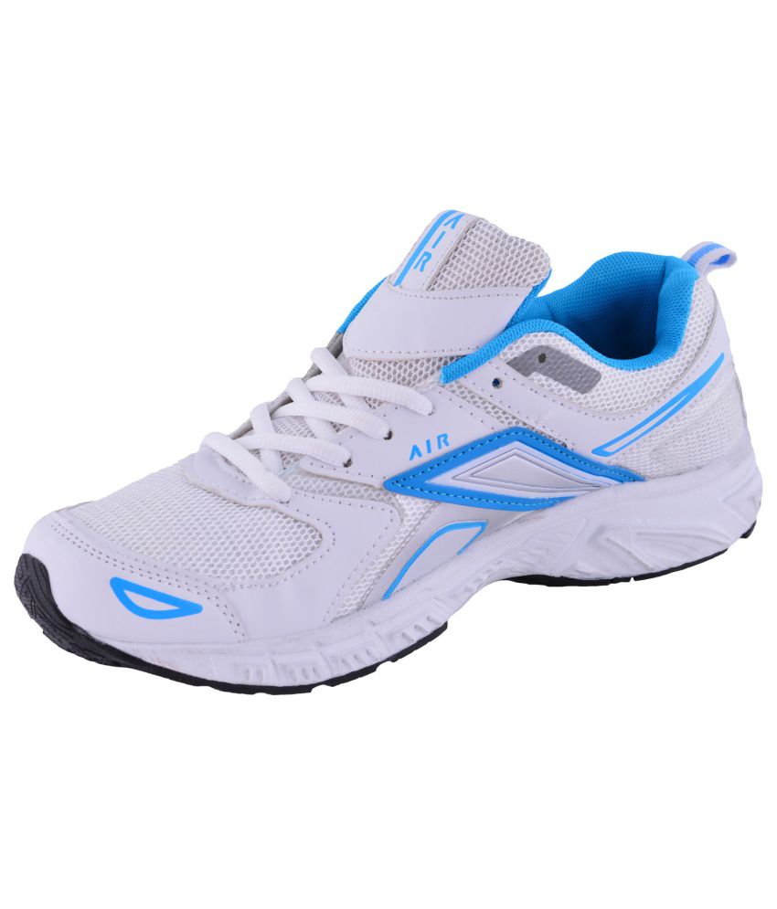 Men's Faux fancy sports shoes White and Blue Sports Price in India- Buy ...