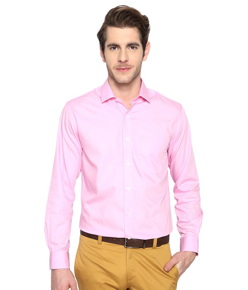 Peter England Light Pink Formal Shirt - Buy Peter England Light Pink ...