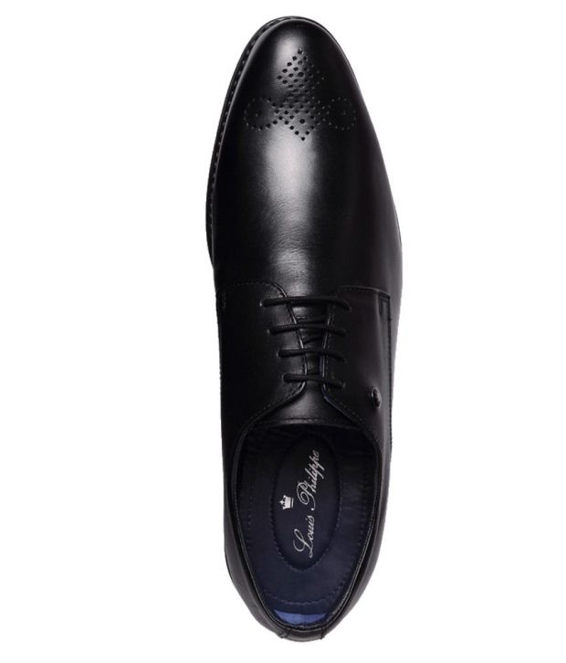 louis philippe black shoes