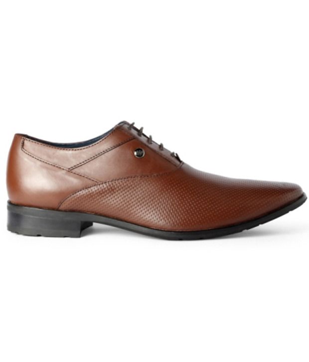 Louis Philippe Brown Formal Shoes Price 