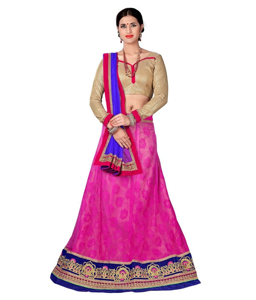 aasvaa-pink-net-a-line-semi-stitched-lehenga-buy-aasvaa-pink-net-a