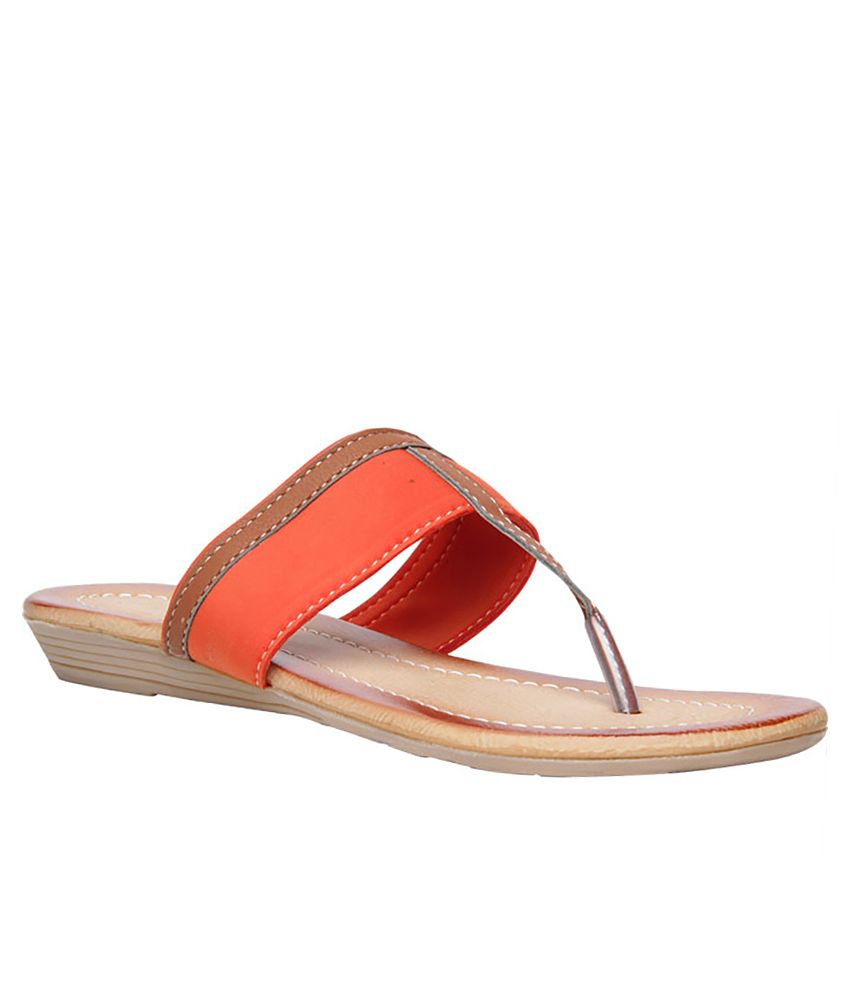 Bata Orange Colour Women Sandal Price in India- Buy Bata Orange Colour ...