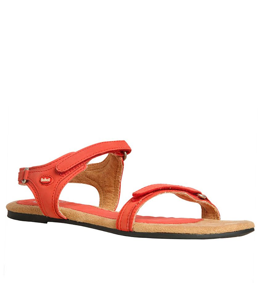 Dr.Scholls Red Colour Women Sandal Price in India- Buy Dr.Scholls Red ...