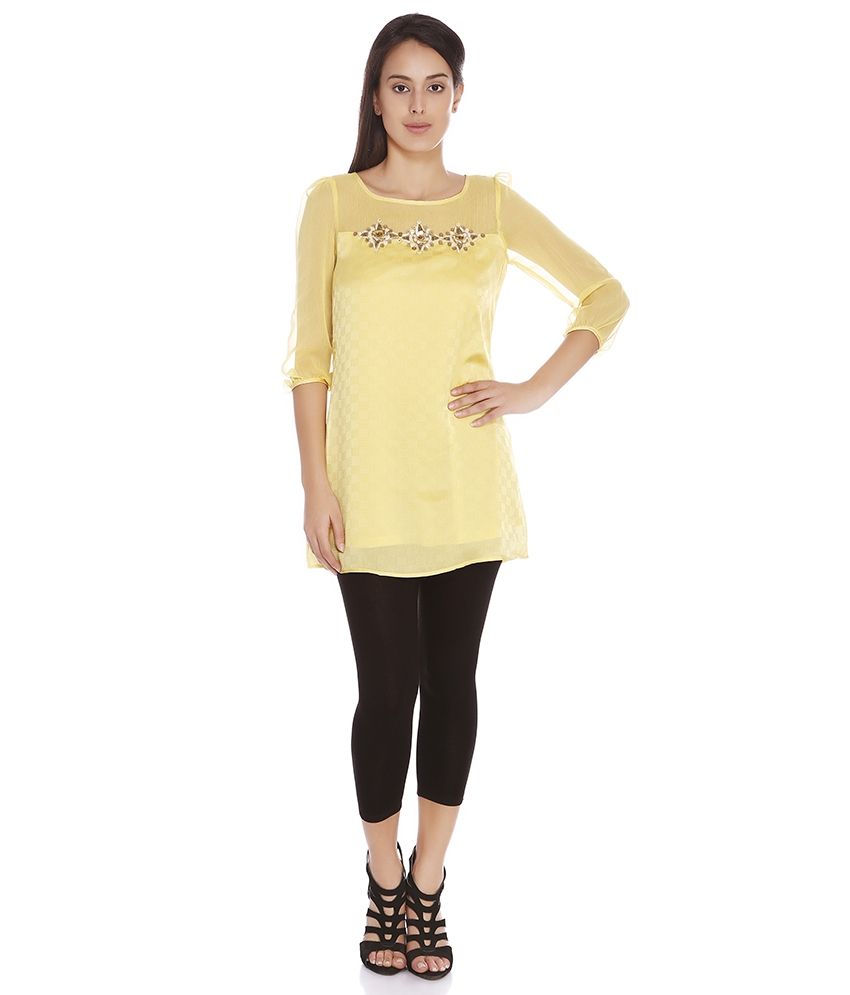 109 F Yellow Tunics Buy 109 F Yellow Tunics Online at Best Prices in