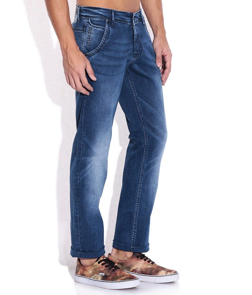 Mufti Blue Slim Fit Jeans - Buy Mufti Blue Slim Fit Jeans Online at ...