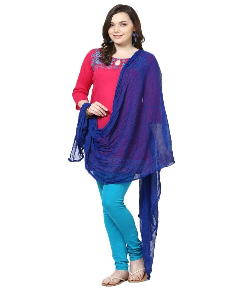 grey maxi with blue dupatta