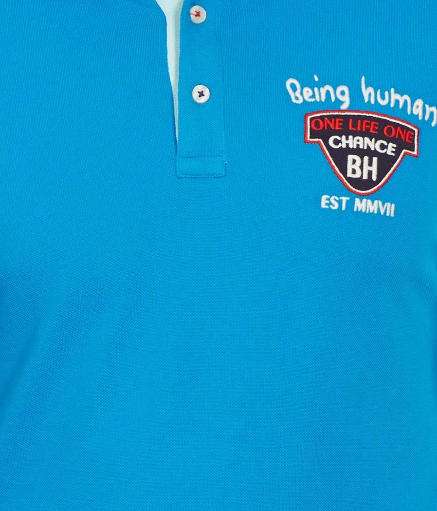 being human blue shirt