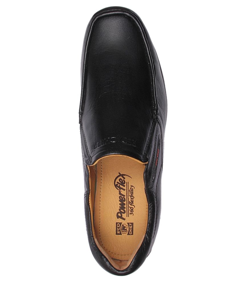 red chief powerflex black shoes