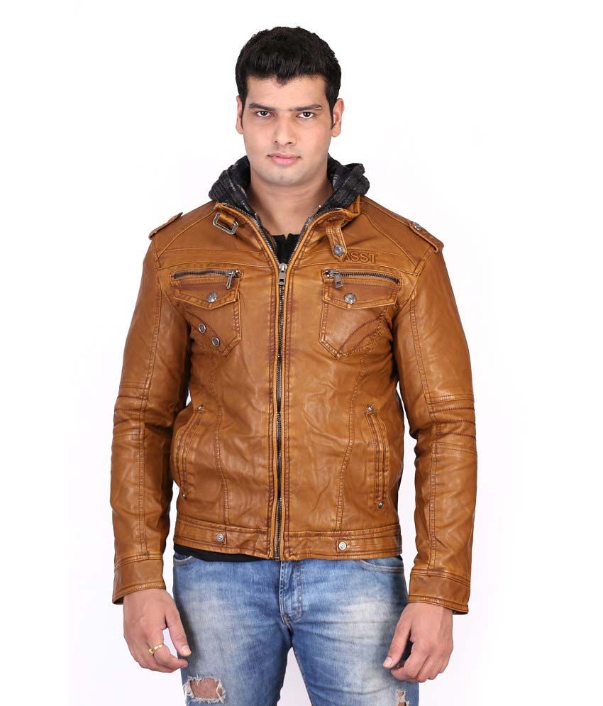 Biker Leather Jacket Mens India Flying Machine Faux Leather Biker Jacket For Men S Black