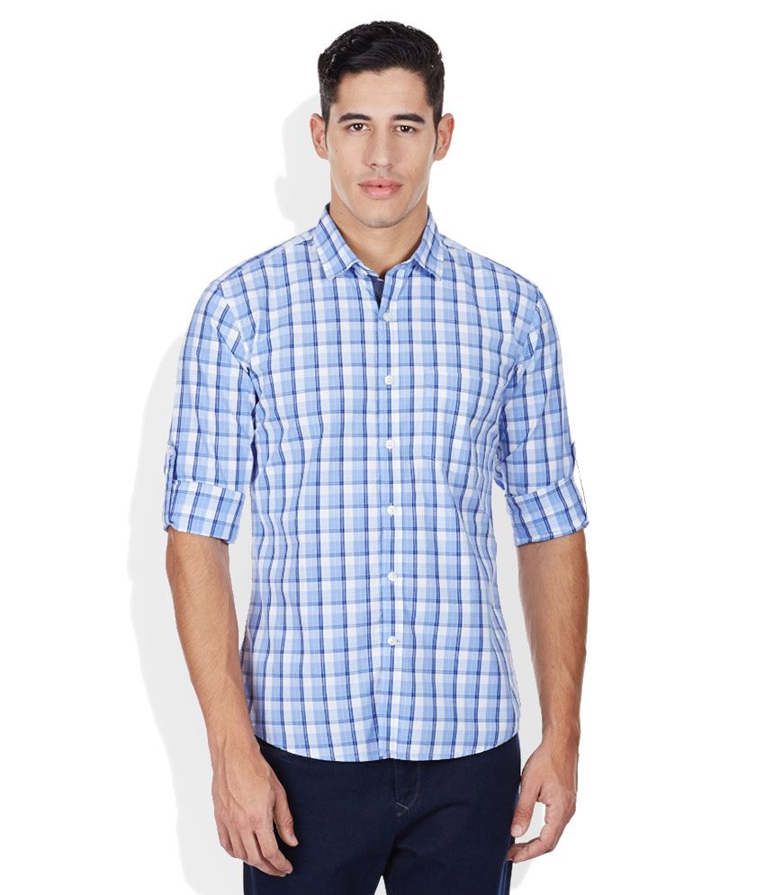 Code Blue Slim Fit Shirt - Buy Code Blue Slim Fit Shirt Online at Best ...