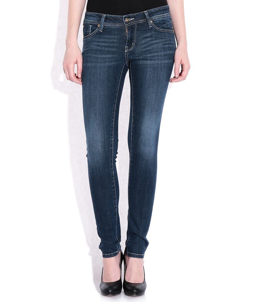 Numero Uno Blue Cotton Jeans - Buy Numero Uno Blue Cotton Jeans Online ...