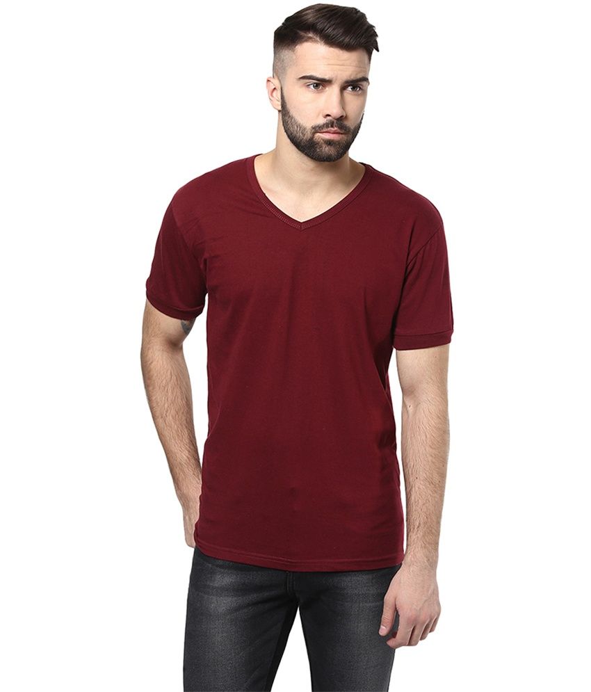 Unisopent Designs Maroon Cotton Full Sleeves T-Shirt - Buy Unisopent ...