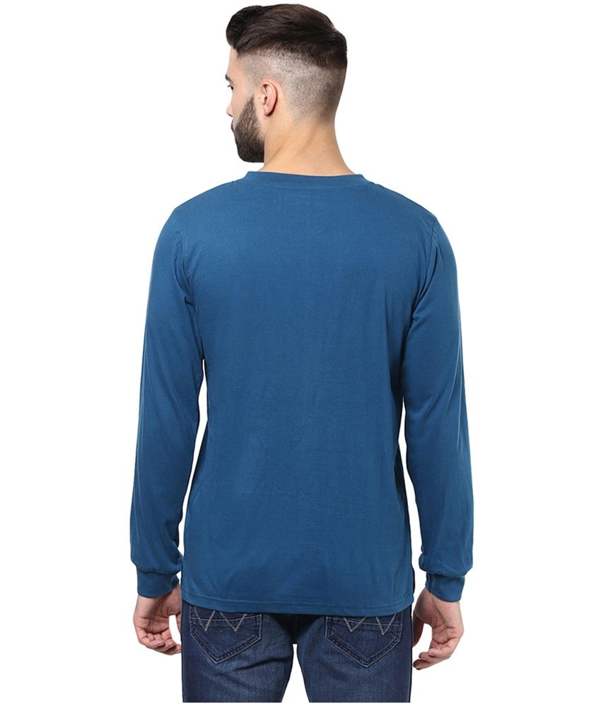 Unisopent Designs Turquoise Cotton Full Sleeves T-Shirt - Buy Unisopent ...