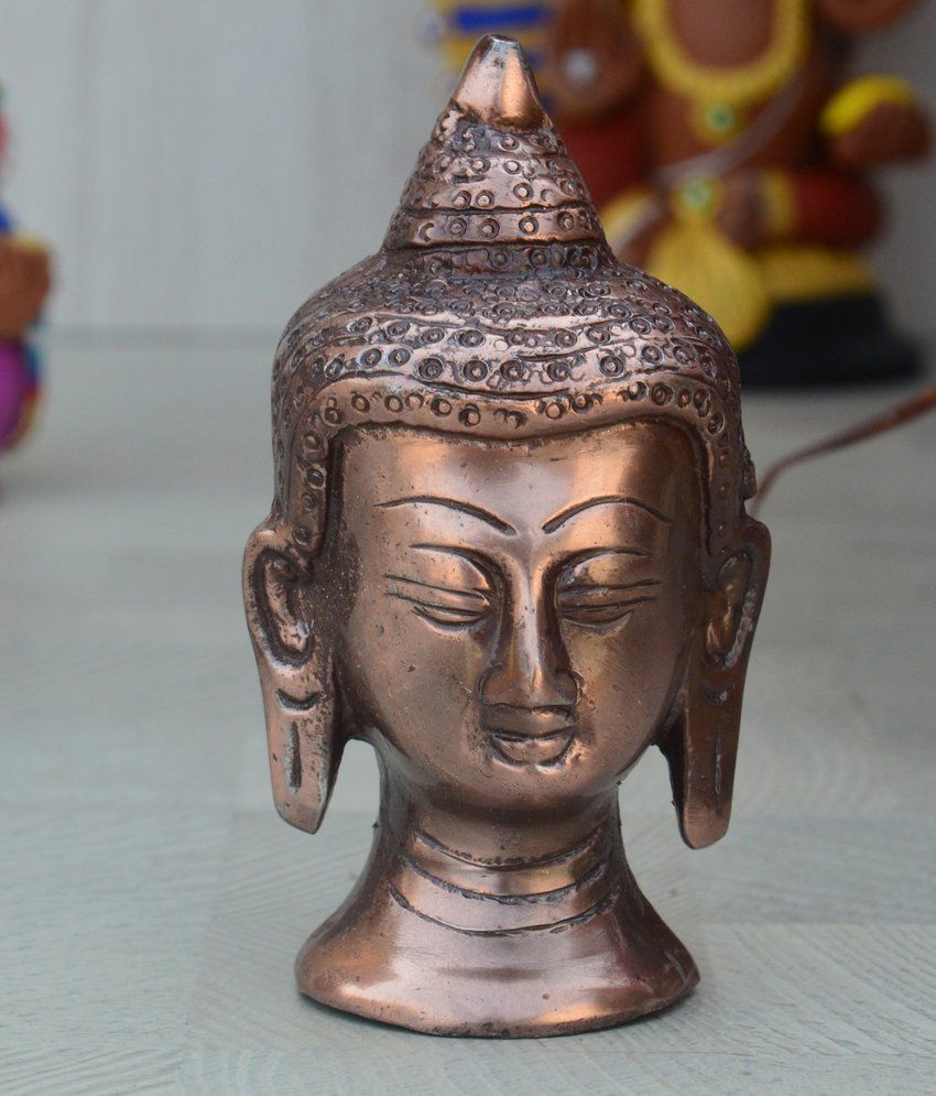 eCraftIndia Metal Meditating Buddha Head with Curly Hair: Buy eCraftIndia  Metal Meditating Buddha Head with Curly Hair at Best Price in India on  Snapdeal