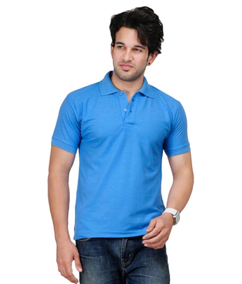     			CONCEPTS Blue Cotton Polo T-Shirt