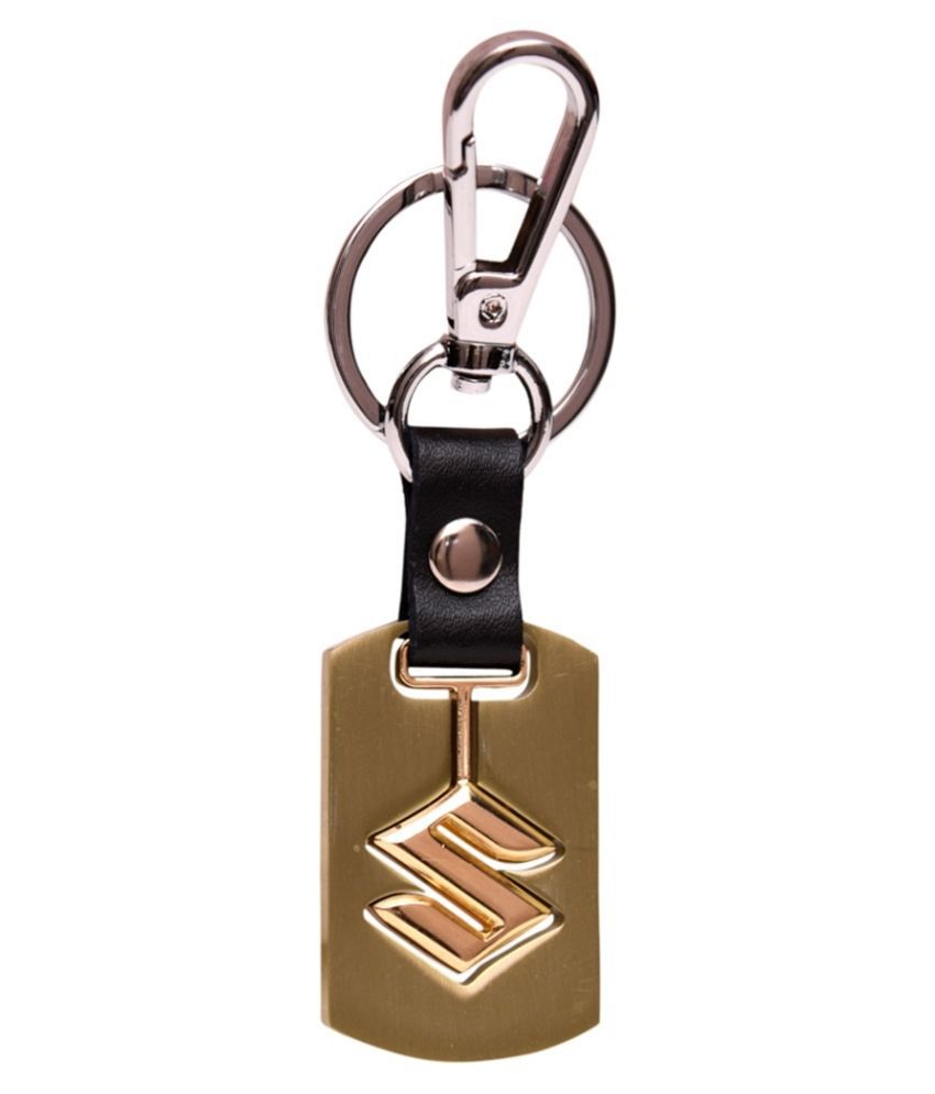     			GCT Suzuki Metallic Swinging Logo Locking Keychain  - GOLDEN