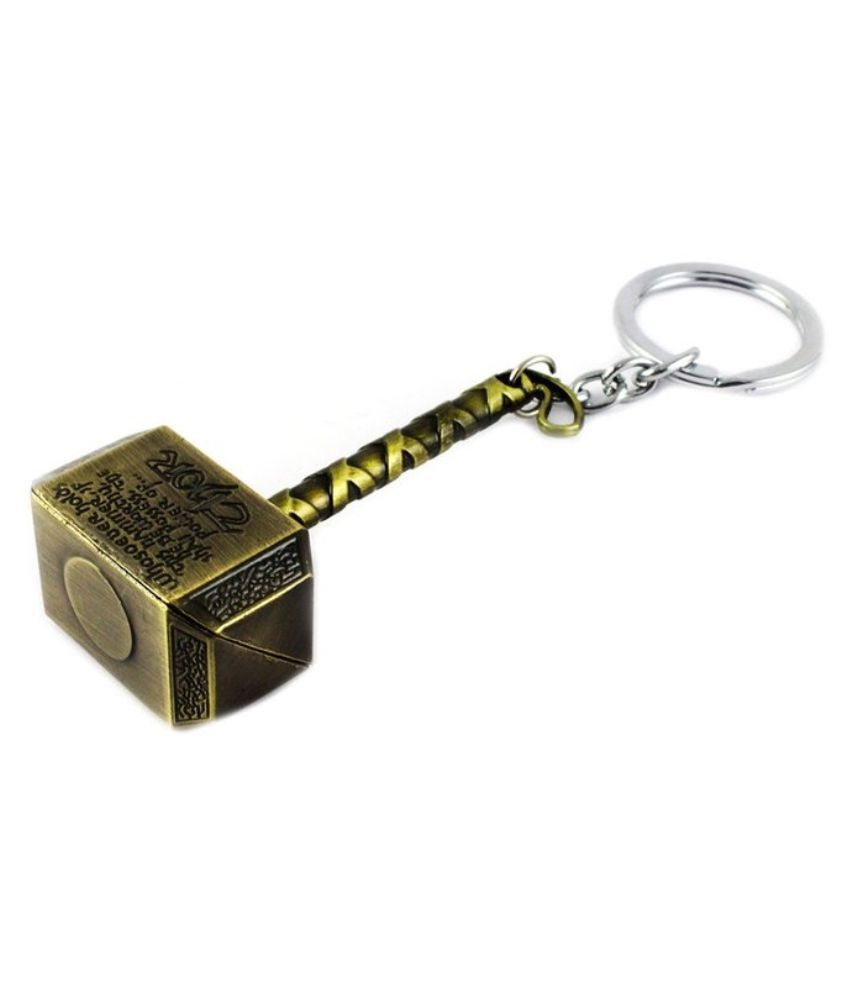 GCT Thor Hammer Marvel Avengers Superhero Metal Keychain GOLD Buy