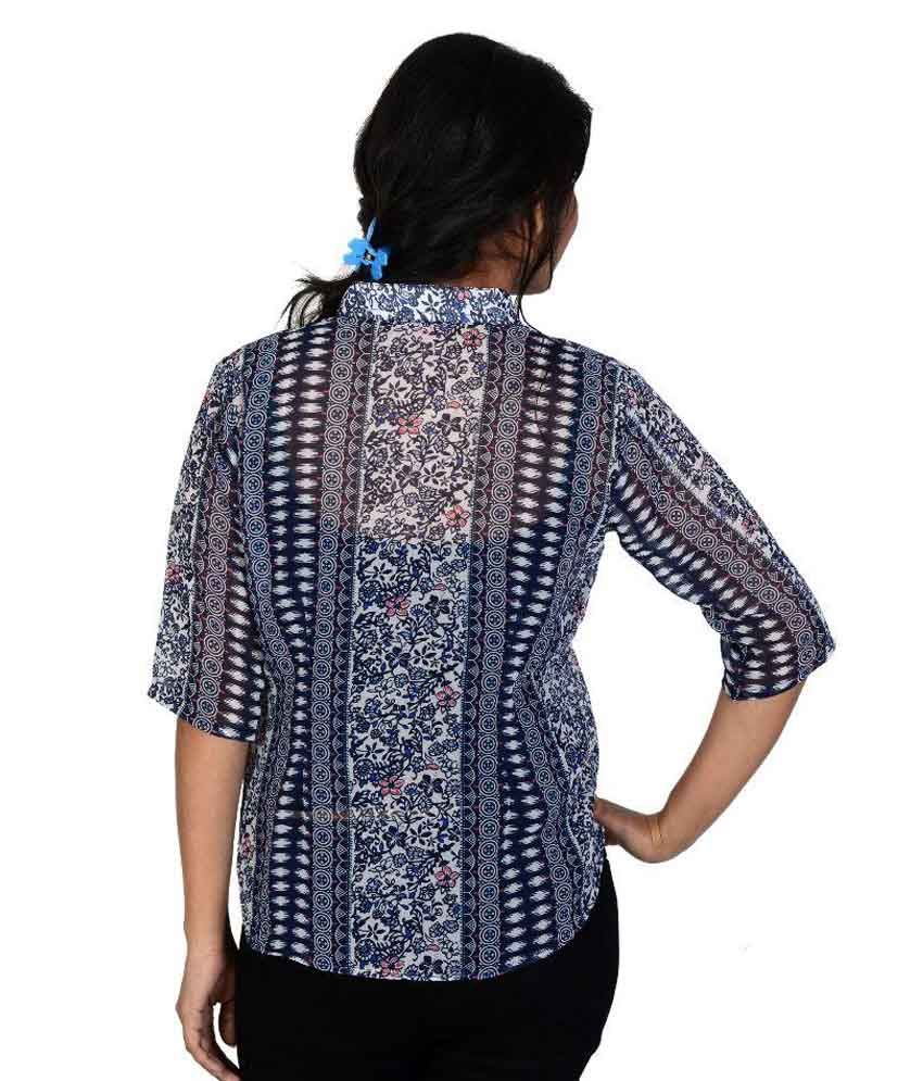navy cotton top womens