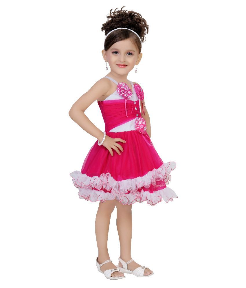pink net frock