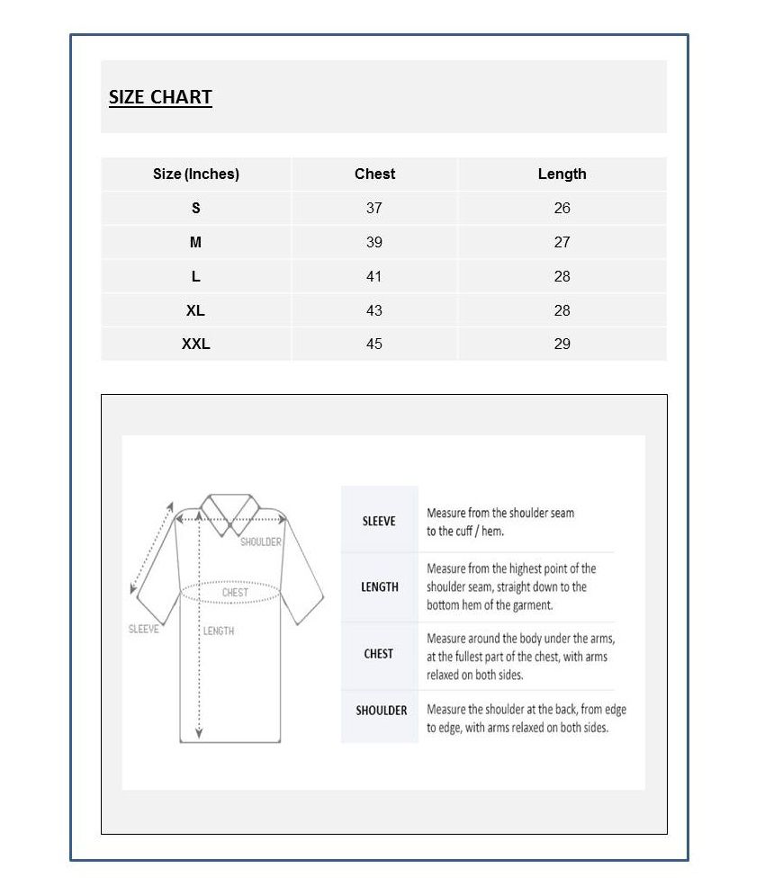 adidas t shirt size chart india