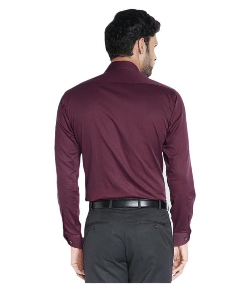 formal maroon shirt combination