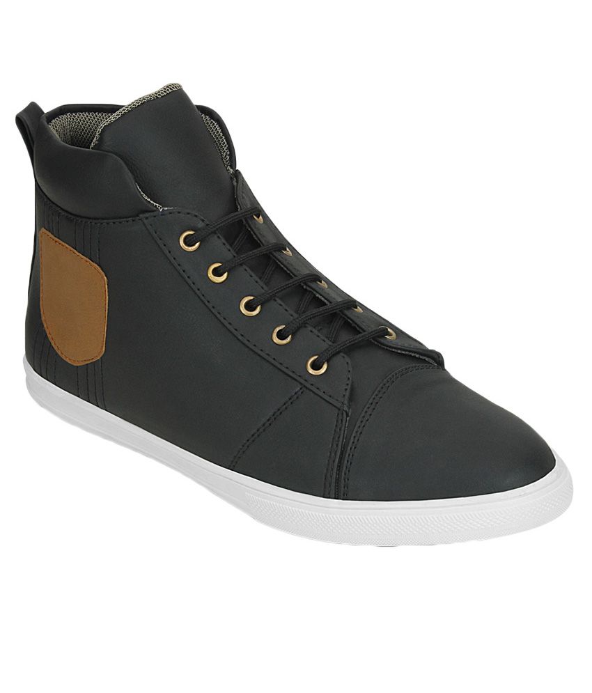 Get Glamr Sneakers Black Casual Shoes