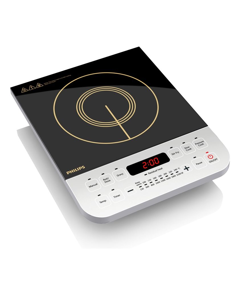 Philips Viva Collection HD4928/01 2100-Watt Induction Cooktop (Black)