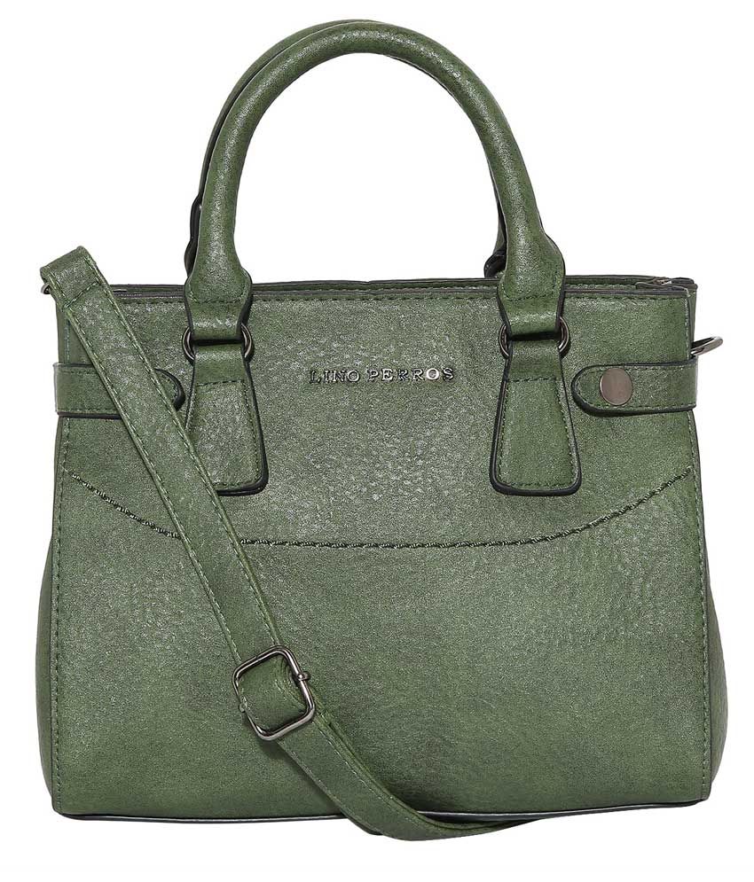 Lino Perros Green Faux Leather Shoulder Bag Buy Lino Perros Green