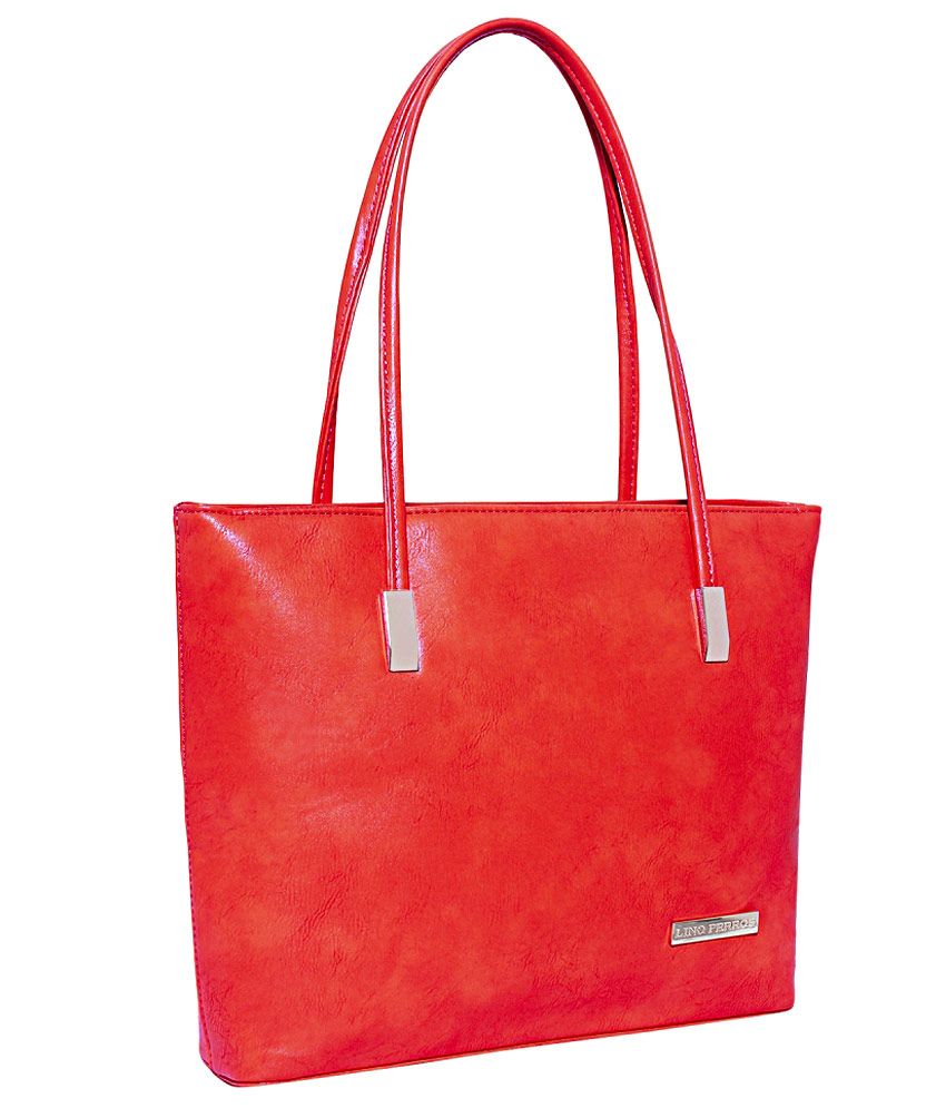 lino perros red handbag