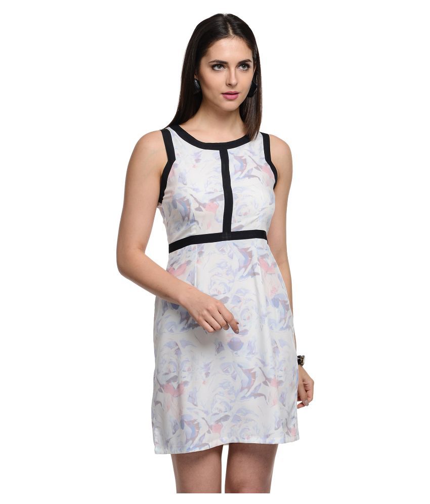 At499 White Polyester Dresses - Buy At499 White Polyester Dresses ...