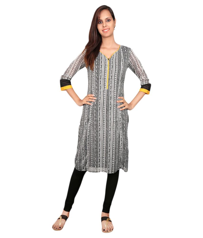 black round kurti design