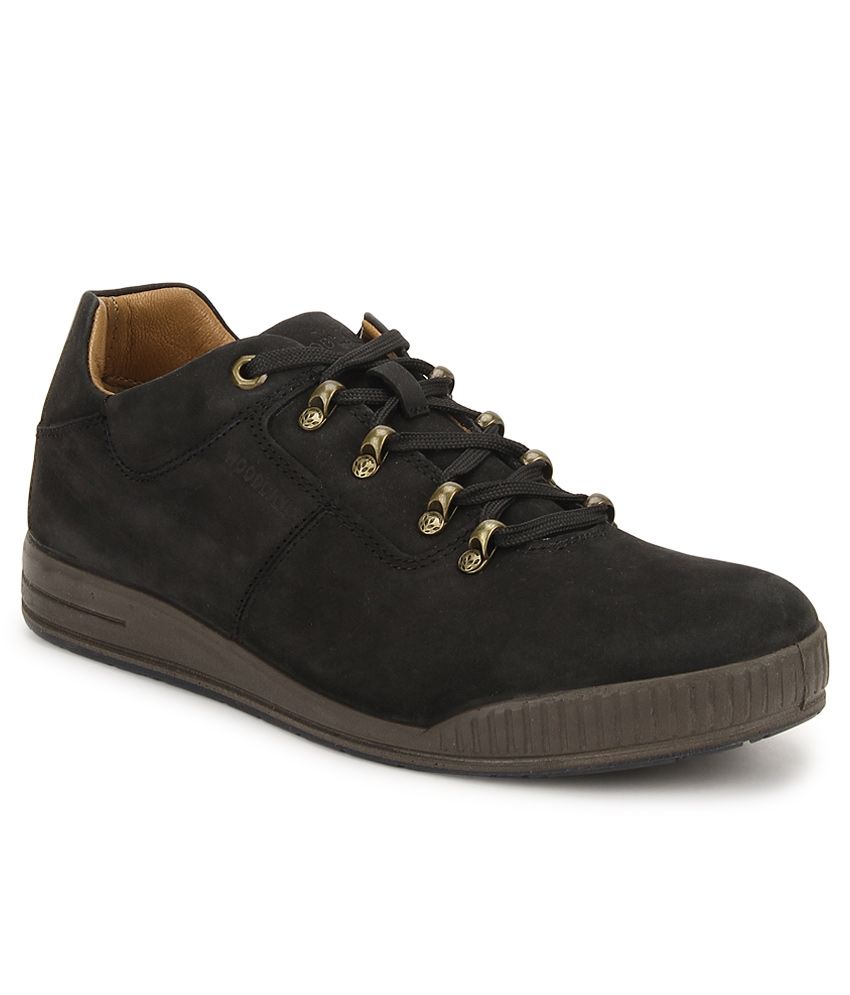 woodland black high ankle sneakers