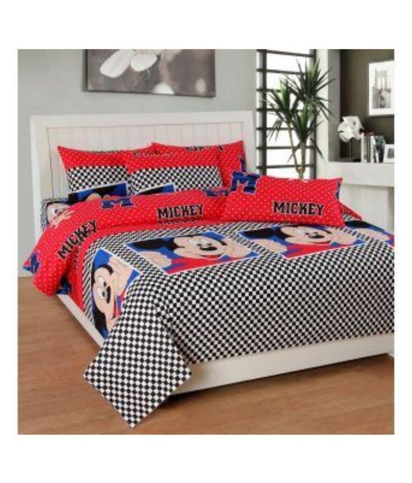 Kingsway Double Cotton MultiColour Cartoons Bed Sheet Buy Kingsway