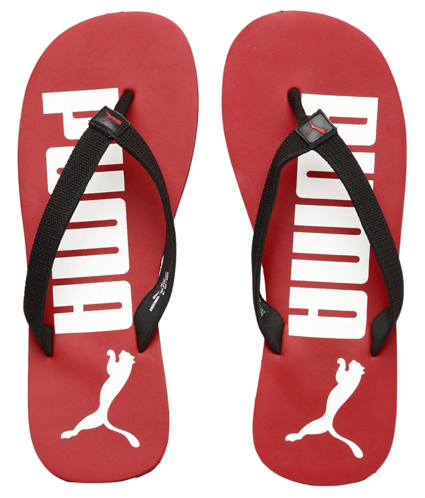 Puma Red Flip Flops Price in India- Buy Puma Red Flip Flops Online at Snapdeal