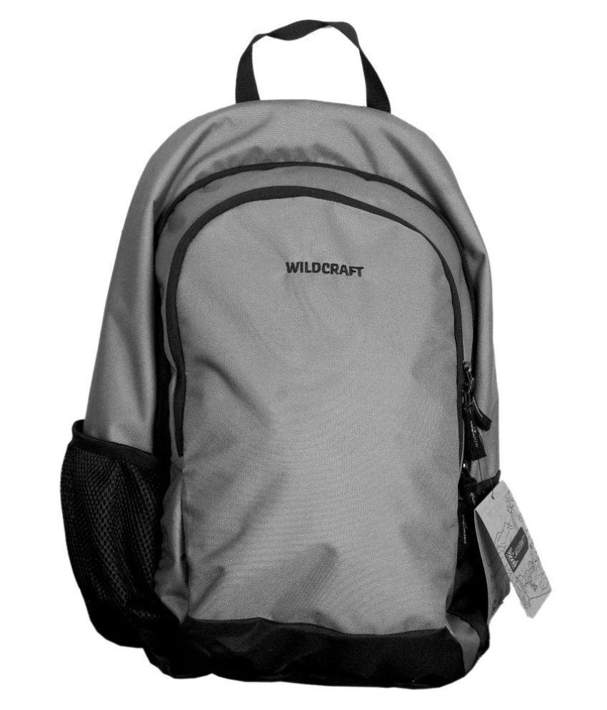 Wildcraft Grey Polyester Laptop Backpack Buy Wildcraft Grey Polyester