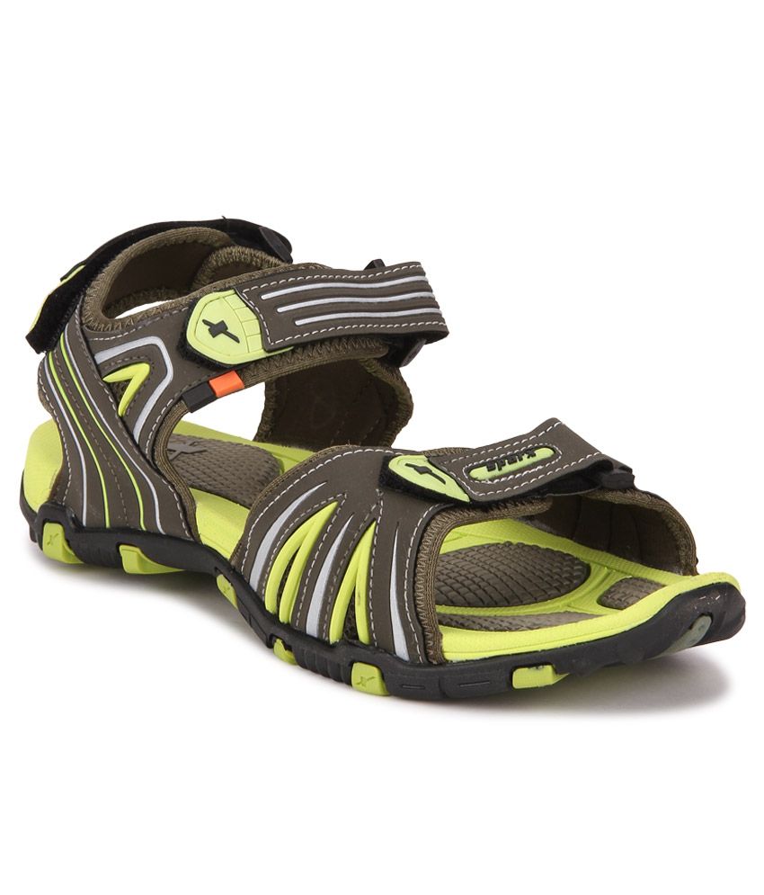 sparx green sandals