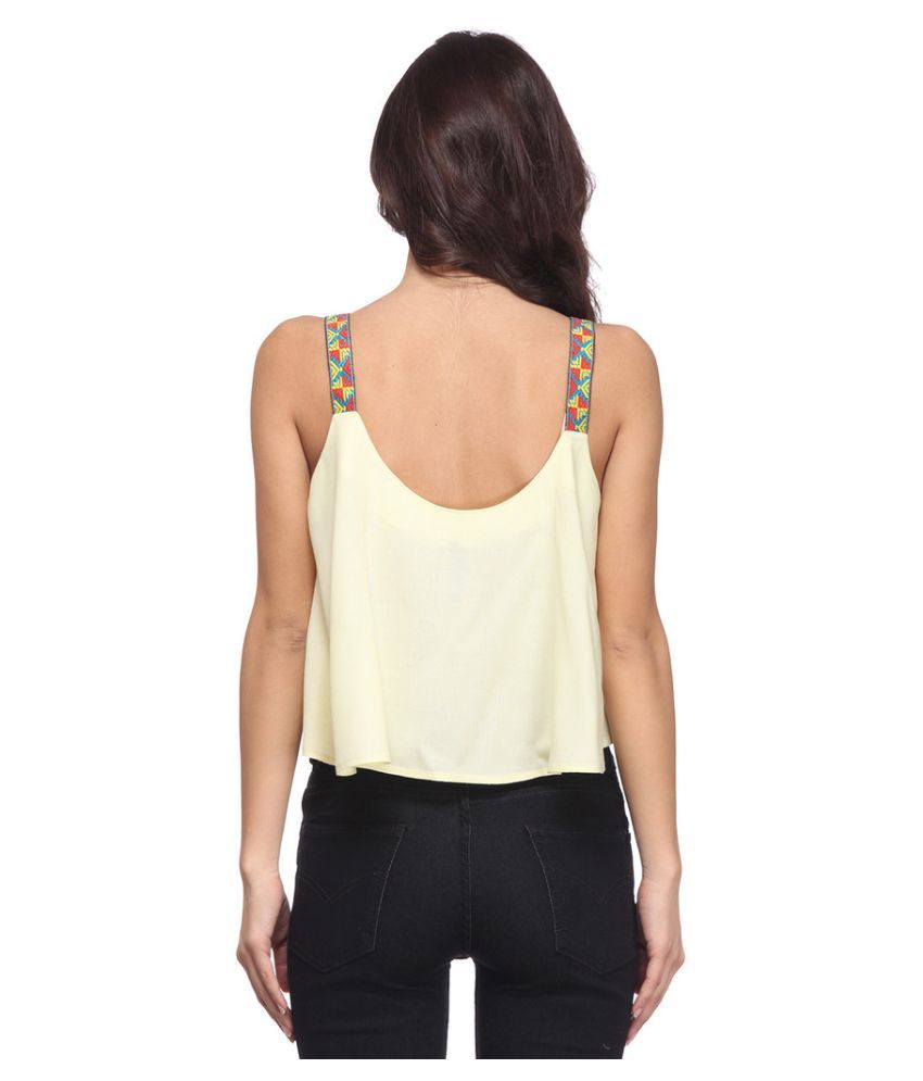 Yellow Cotton Crop Top Buy Yellow Cotton Crop Top