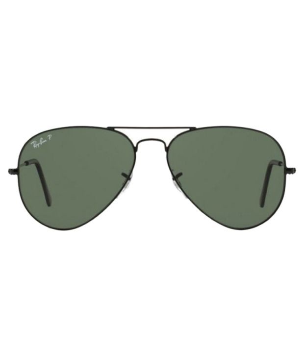 Ray Ban Green Polarized Aviator Sunglasses Rb3025 001 58