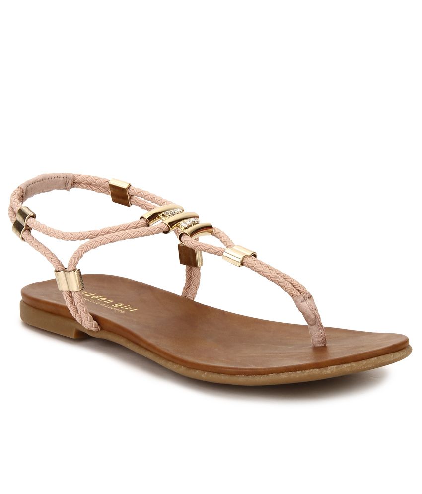steve madden pink flat sandals
