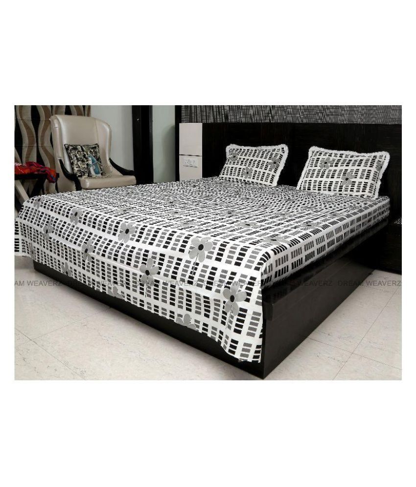 Dream Weaverz Double Cotton MultiColour Abstract Bed Sheet Buy Dream